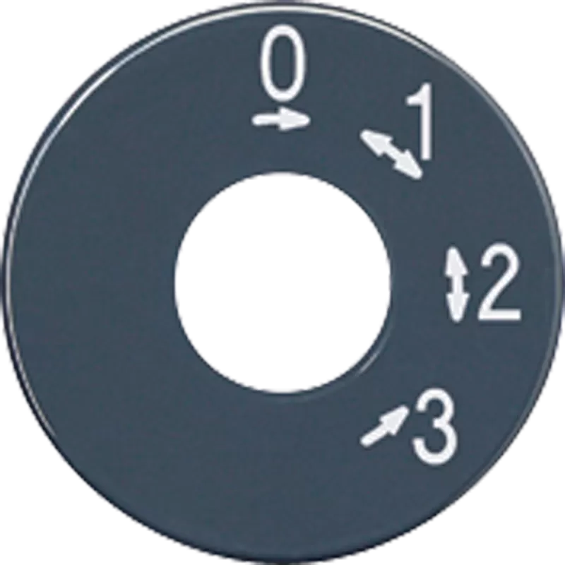 Jung Skalenscheibe, Symbol 3-Stufen-Schalter, anthrazit SKS1101-4