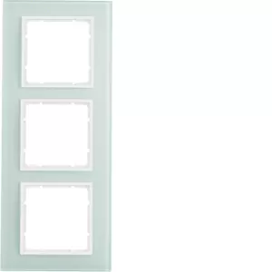 Berker Rahmen 3fach B.7 Glas polarweiß 10136909