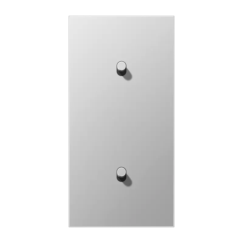Jung Abdeckung mit Kipphebel, Zylinder, 2fach, 2 x 1 Kipphebel, senkrecht, Serie LS 1912, Aluminium AL12-20R0