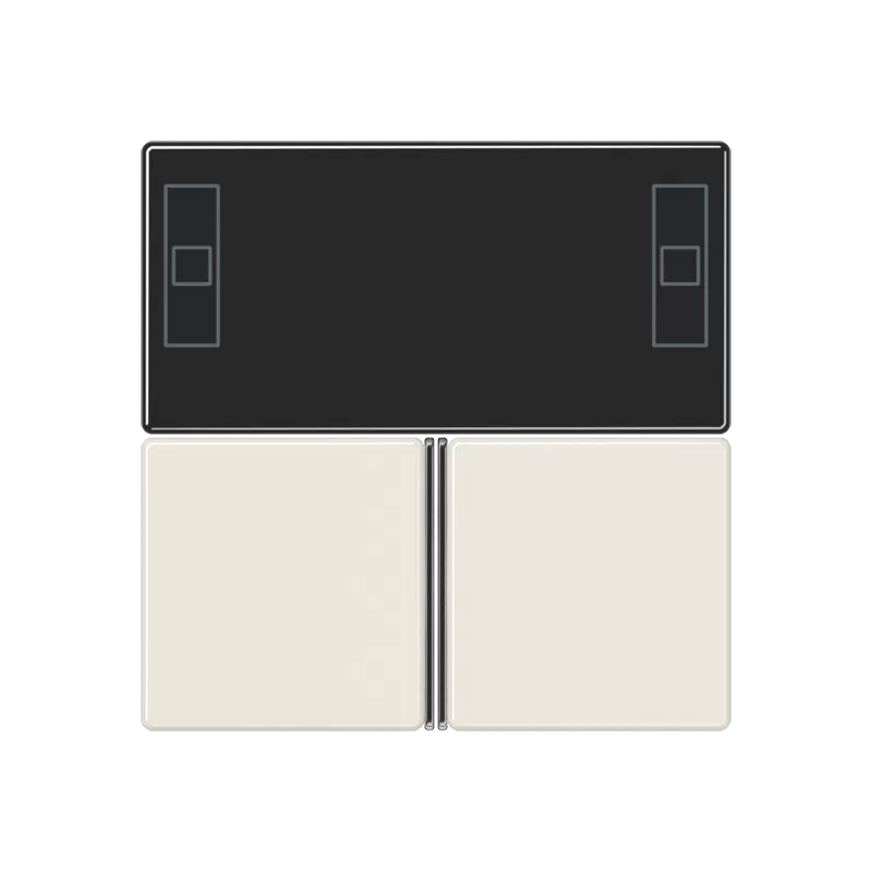 Jung Tastensatz 3fach, F40 Raumcontroller, Serie AS, weiß A4093TSA