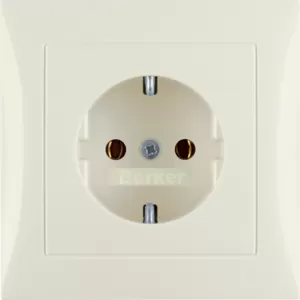 Berker Steckdose SCHUKO mit Abdeckplatte S.1 we 47428982