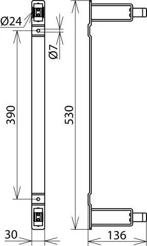 Dehn Haltevorrichtung f. Spannungsprüfer u. Stangen D 24mm 700006
