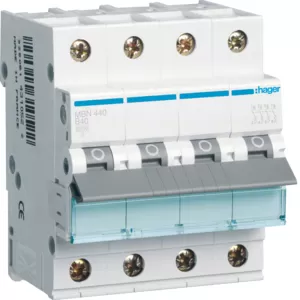 Hager LS-Schalter 4 polig 6kA B-40A 4M MBN440