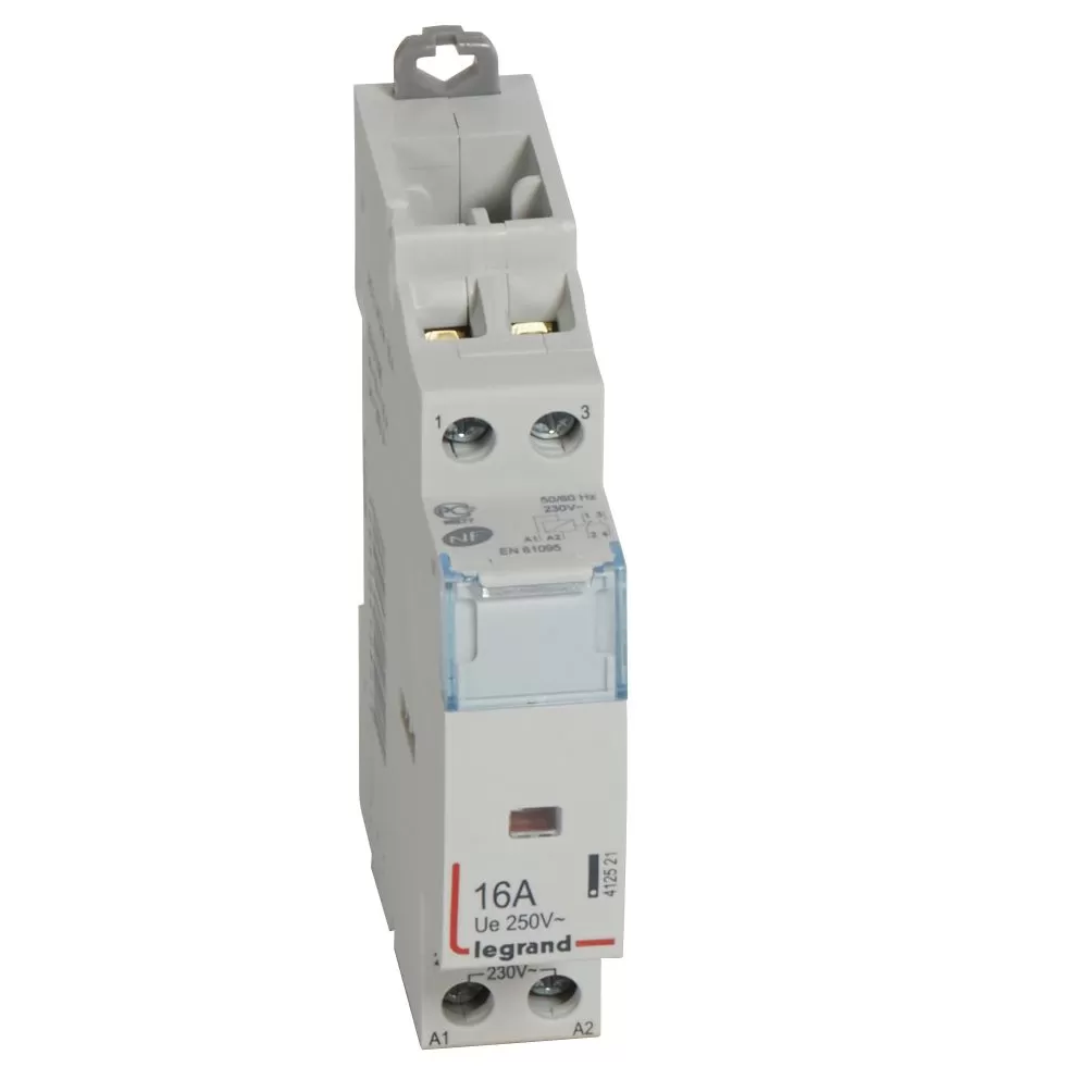 Legrand CX3 Schütz 230V 16A, 1 Öffner+1 Schliesser, ohne Handschalter 412521