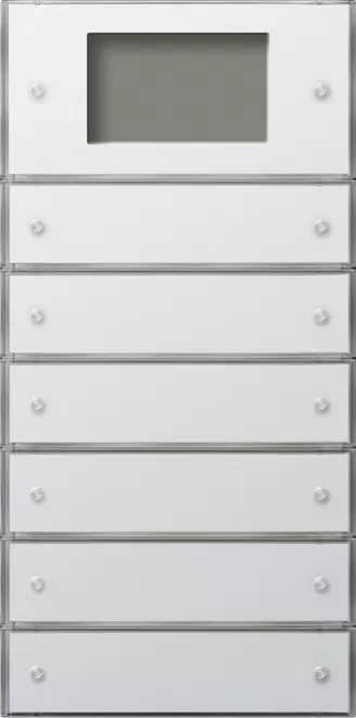 Gira KNX Tastsens.3 Plus 6f (2+4) Flächenschalter Reinweiß 2046112