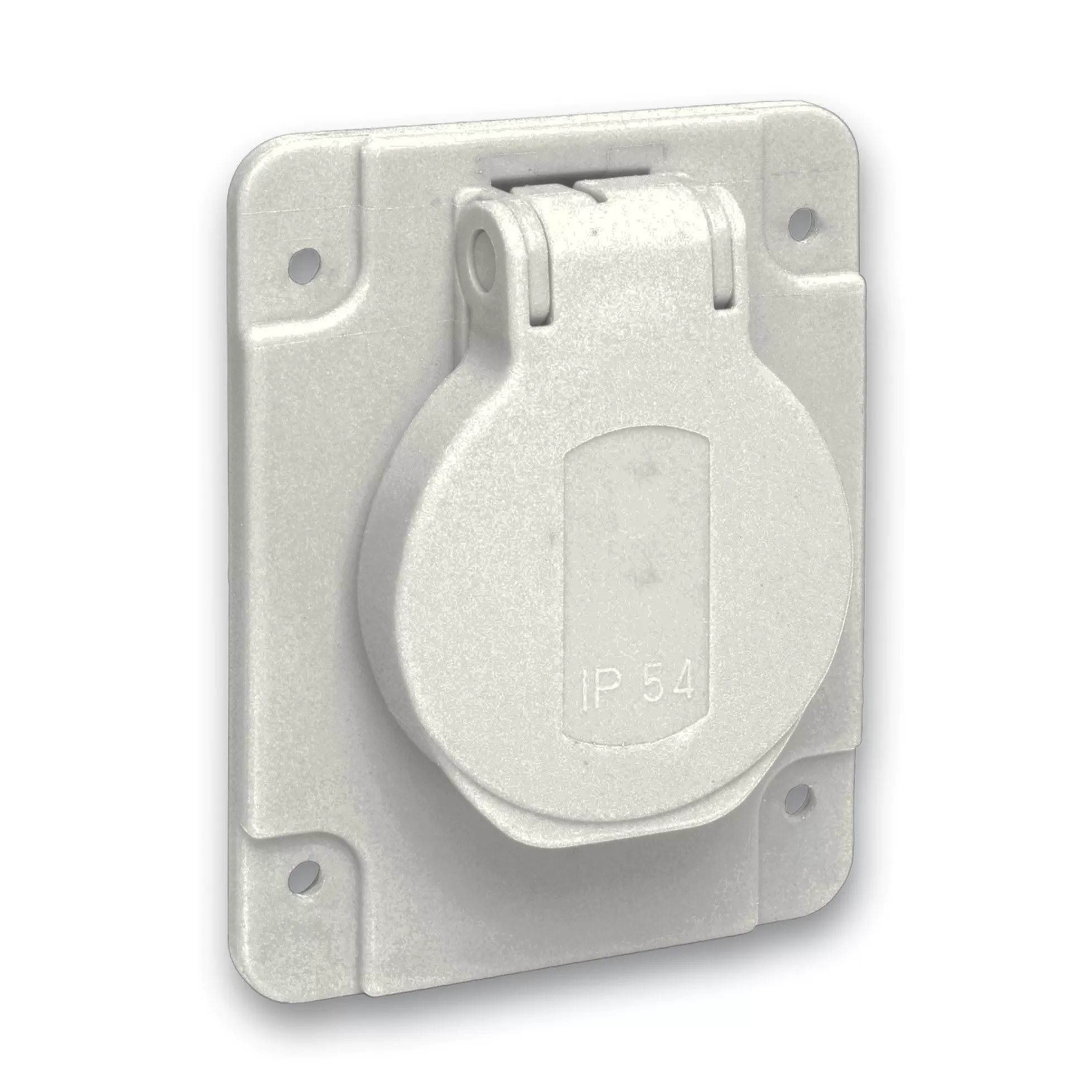 Schneider Electric Schukosteckdose, grau, 2p+E, 10/16A, 250 V, für DE, IP54, 65x85mm PKS62G