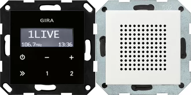 Gira UP-Radio RDS Lautsprecher System 55 Reinweiß m 228027