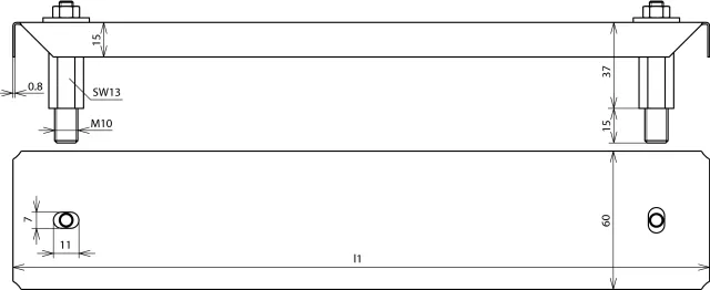 Dehn Abdeckung f. PA-Schiene Niro m. 10 Anschlüssen 472289