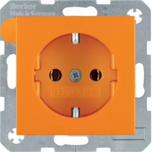 Berker Steckdose SCHUKO S.1/B.3/B.7 orange matt 47431914