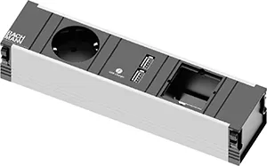 Bachmann CONI 1xCEE7/3 1xUSB Charger 1xCM Strom 0,2m GST18 912.0167
