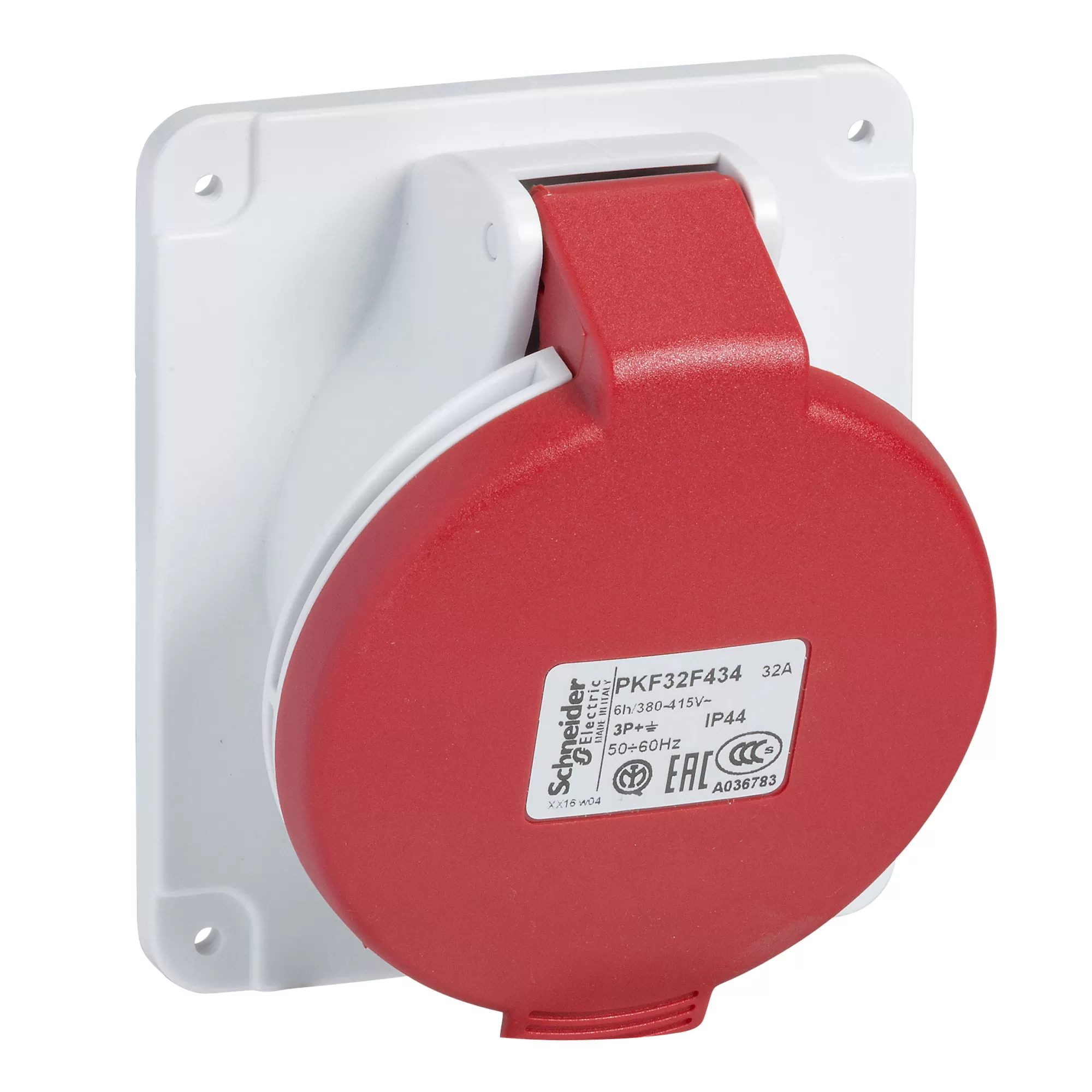 Schneider Electric CEE Anbausteckdose, Schraubklemmen, 32A, 3p+N+E, 380-415 V AC PKF32F435