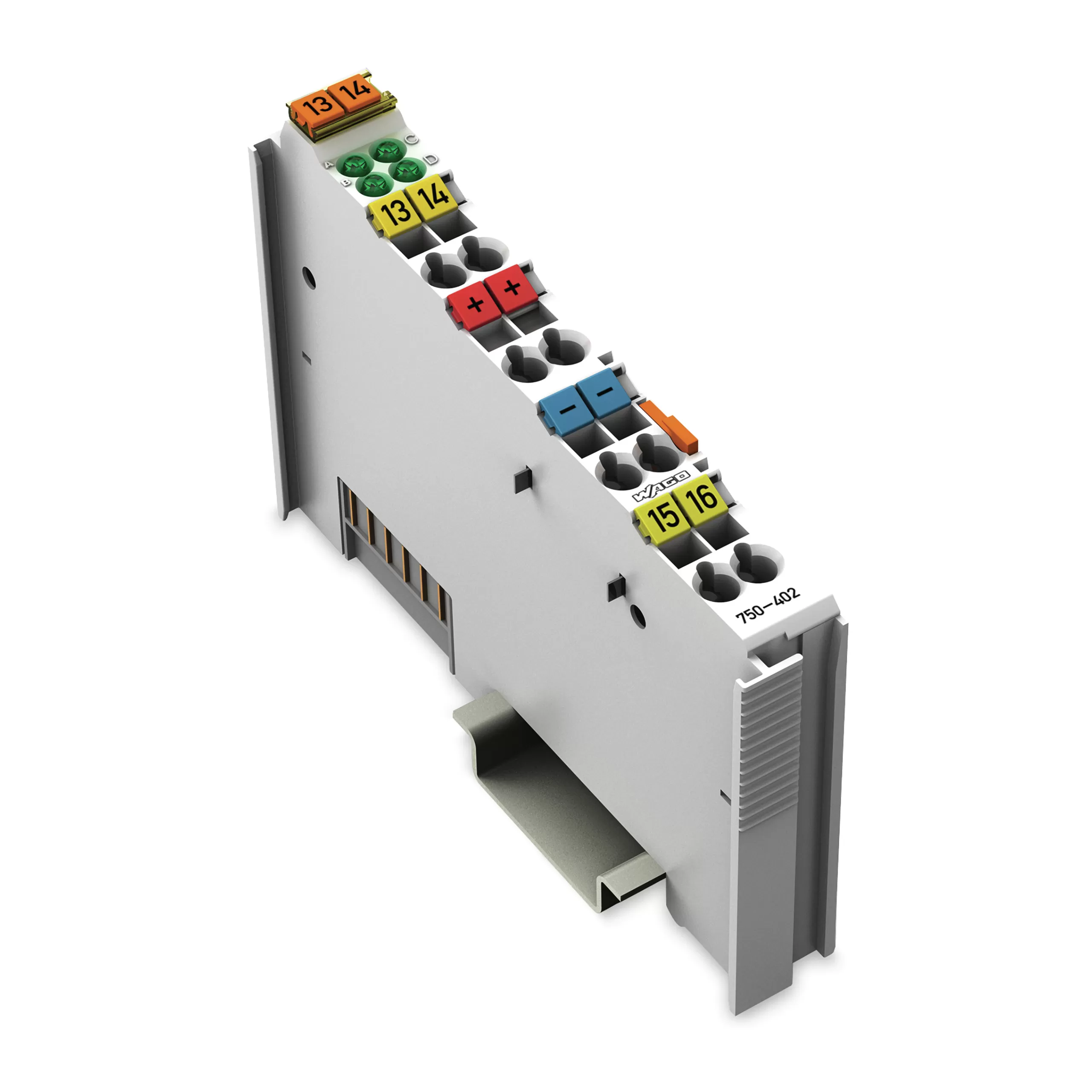 WAGO 4-Kanal-Digitaleingang;DC 24 V;3 ms;lichtgrau 750-402