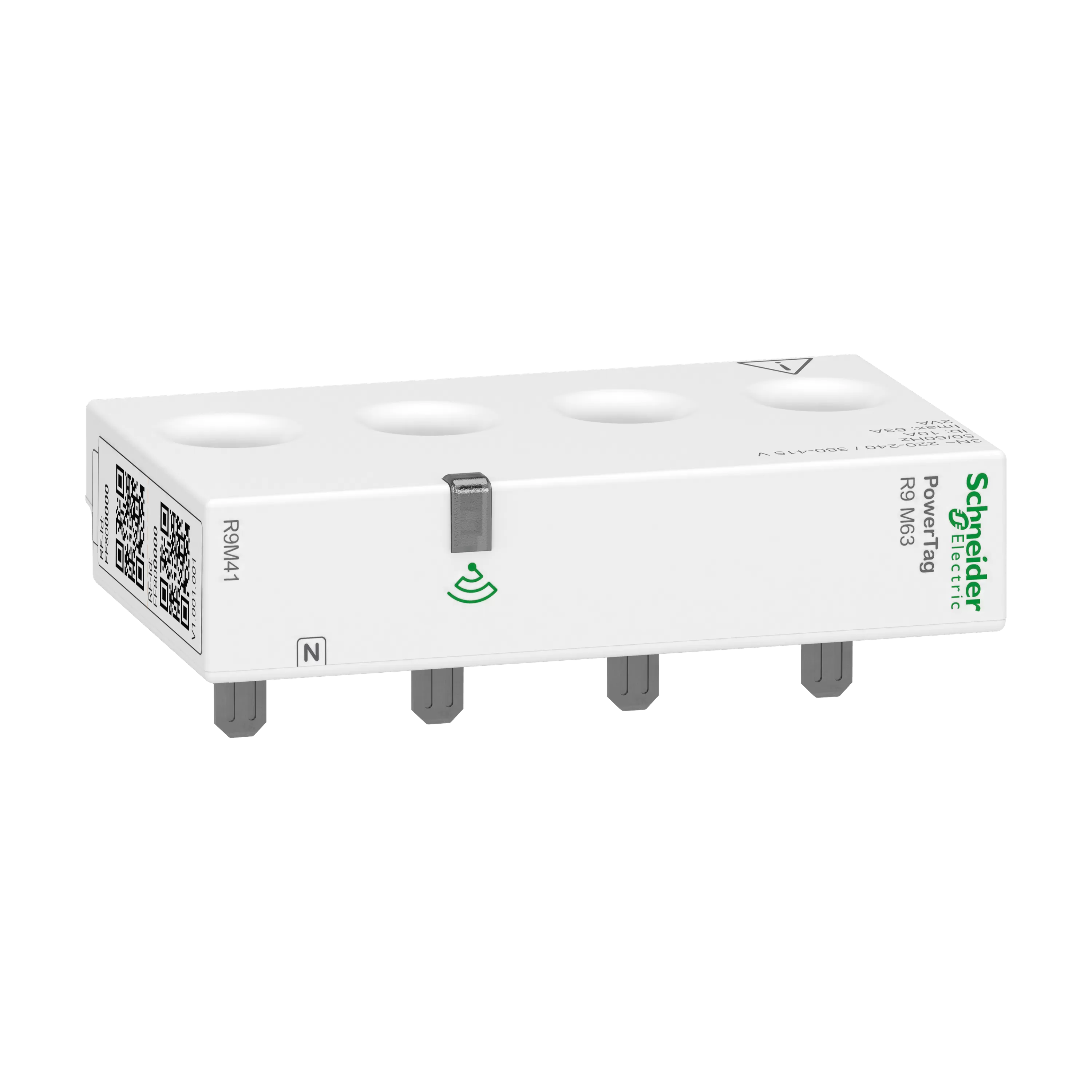 Schneider Electric PowerTag Resi9 M63, 3P+N, Einbau oben, Verbindung mit Wiser Gateway R9M41