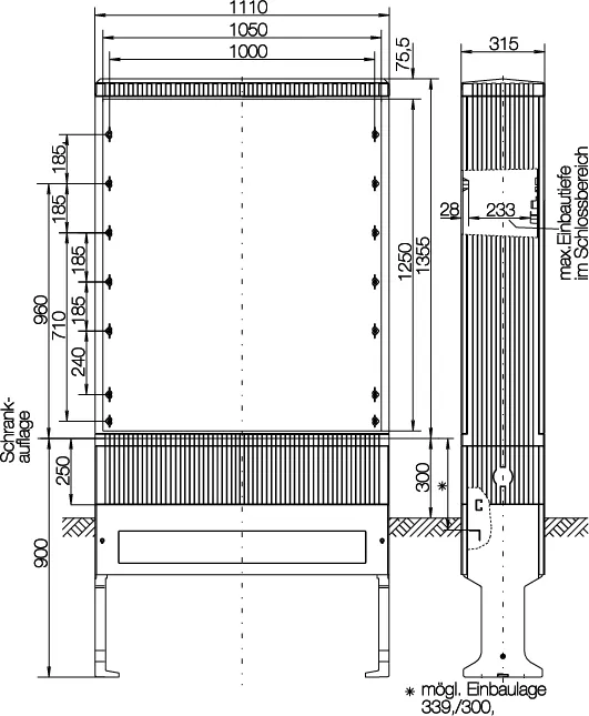 ABN Kabelverteilerschrank ESPRO-VT SL132VT