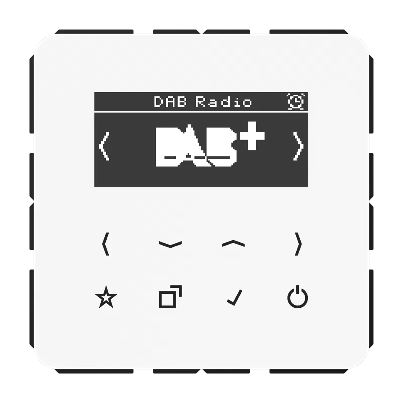 Jung Smart Radio DAB+, Serie CD, alpinweiß DABCDWW