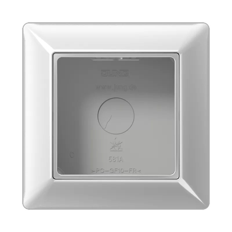 Jung Aufputz-Kappe 1fach, Serie AS, aluminium AS581AAL