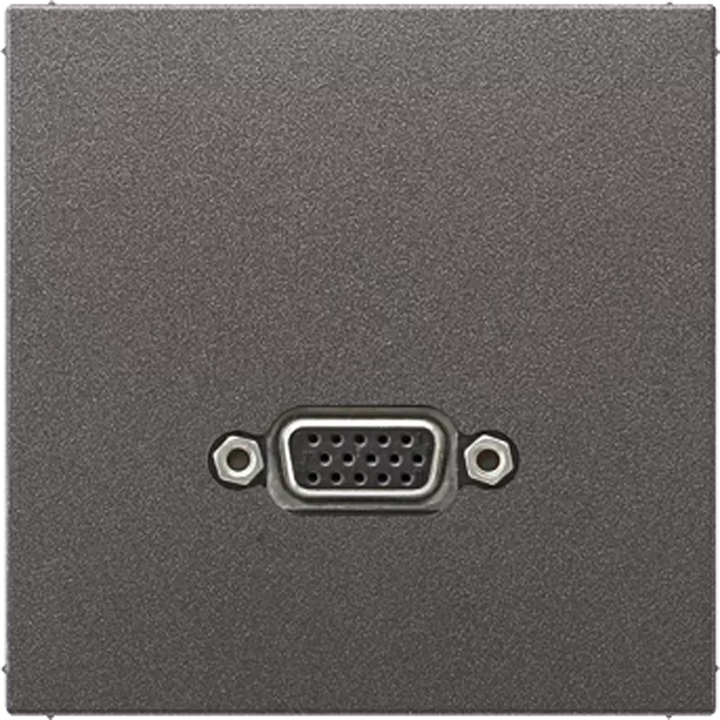 Jung Multimedia-Anschlusssystem VGA, Serie LS, anthrazit (lackiertes Aluminium) MAAL1102AN