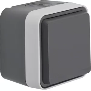 Berker Steckdose SCHUKO KD AP W.1 grau 47403515