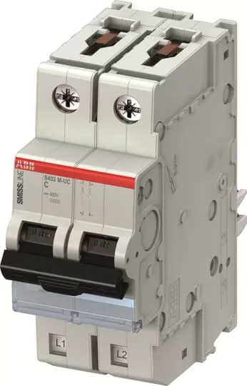 ABB S402M-UCC10 C,10A,250V DC,2polig,Icu=10kA 2CCS572001R1104