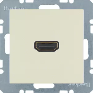 Berker HDMI Steckdose m 90° Stcka. S.1 weiß 3315438982