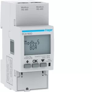 Hager Energiezähler 1ph,direkt 80A,AGARDIO,MID ECA180D