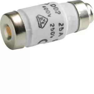 Hager Sicherung D02 E18 25A 400V gG mit Melder LE1825