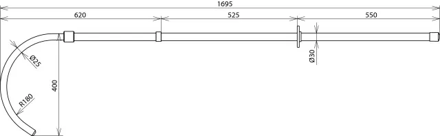 Dehn Rettungsstange Un ... 36kV  L 1500mm 766041