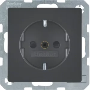 Berker Steckdose SCHUKO erh BS Q.1/Q.3 anthr 41236086