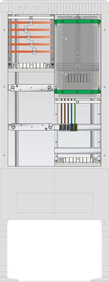 ABN Zähleranschlusssäule 1 ZP, 5pol SZ155ZZ1501