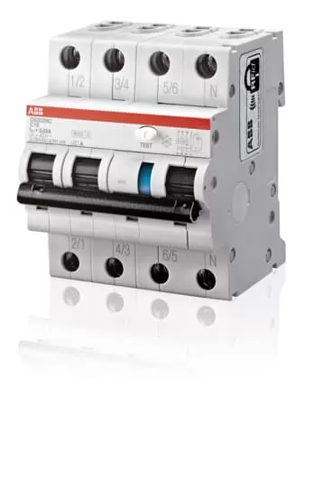 ABB DS203NCA-C16/0,03 FI/LS-Schalter 6kA, 3P+N, Typ A, C 16, 30mA 2CSR256140R1164