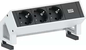 Bachmann DESK2 3xCEE7/3 Strom 0,2m GST18 RAL9010 902.2048