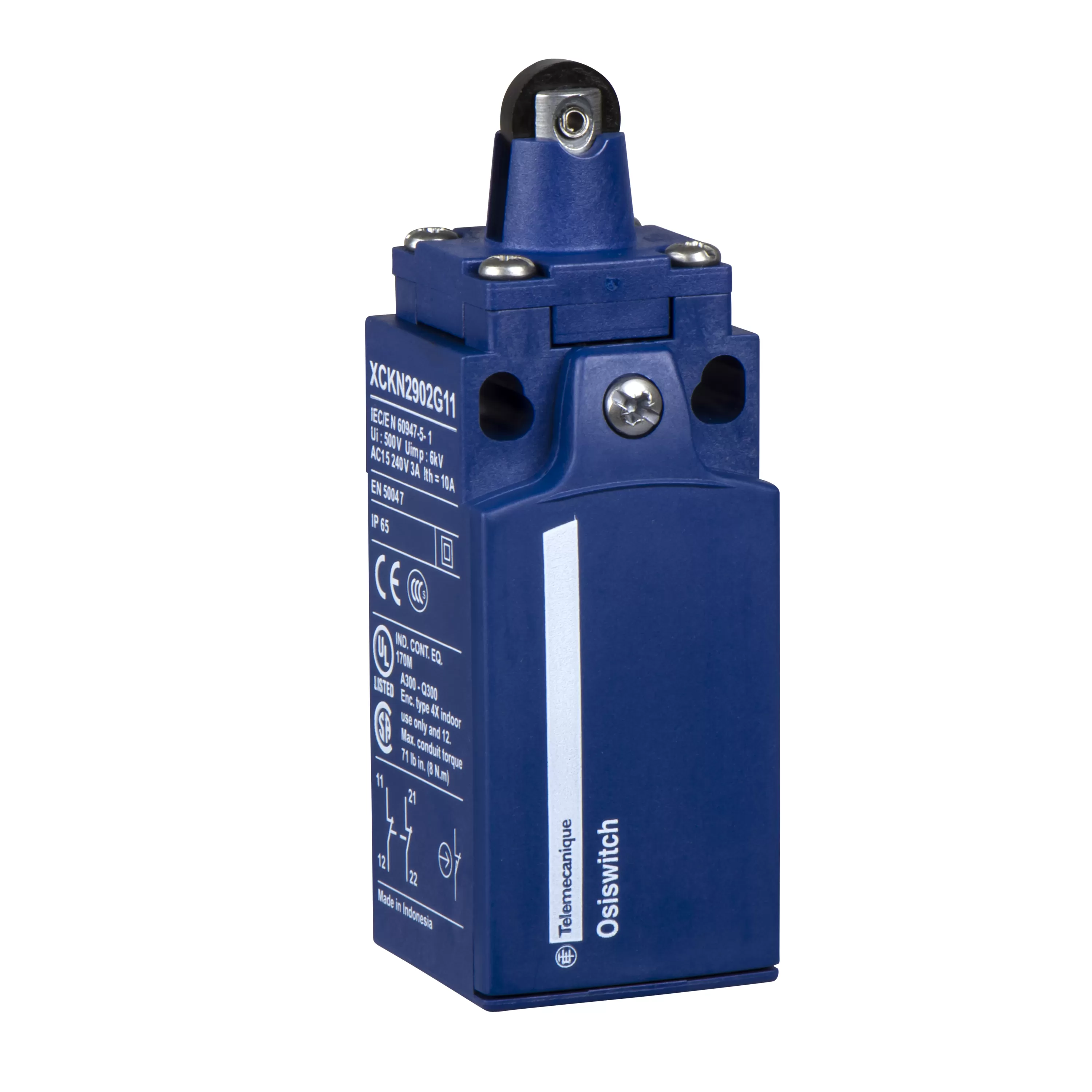 Yageo XCKN Pos.sch. Kunstst.Rollenst., 1Ö+1S, Sprungfunktion, M20 XCKN2102P20