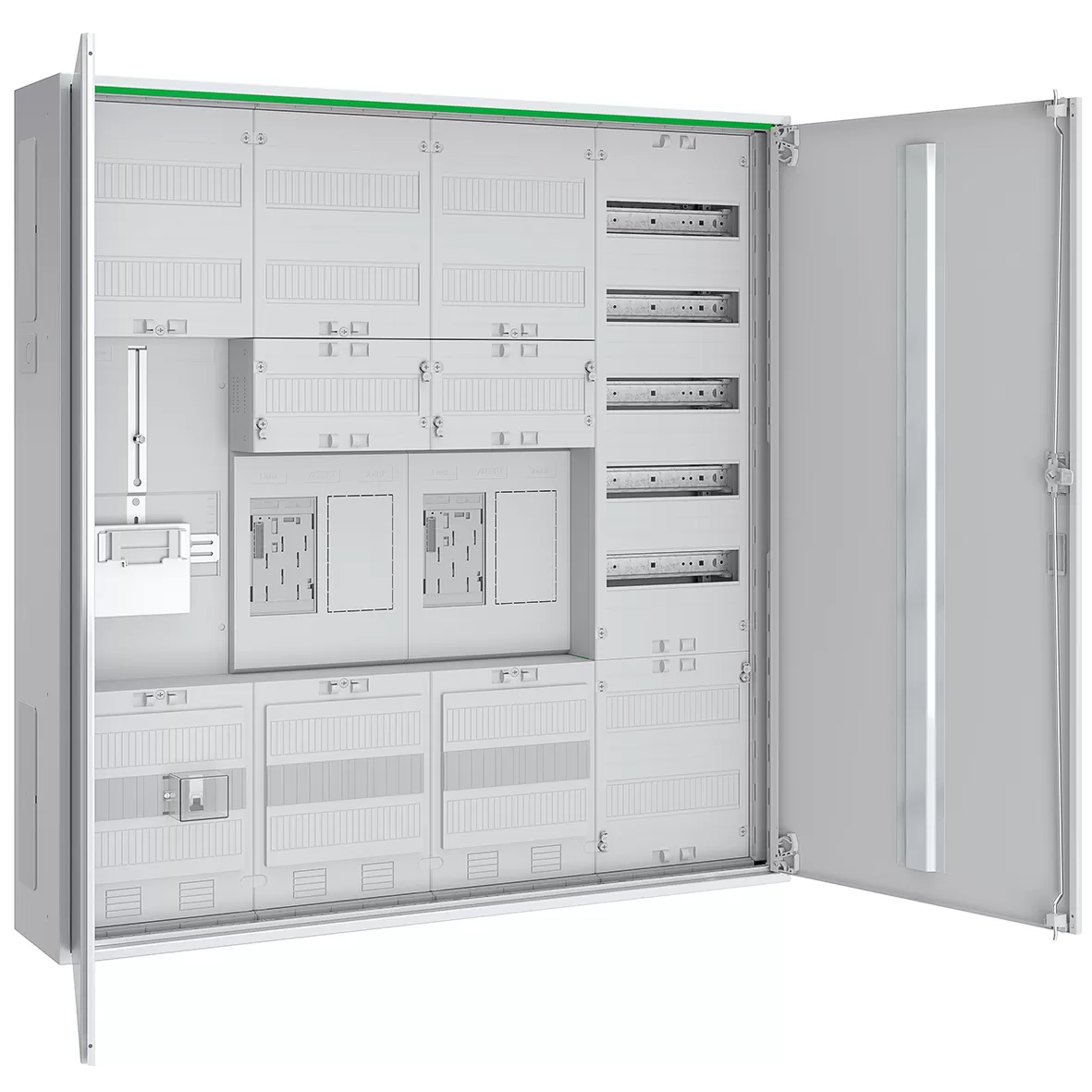 ABN Zählerschrank eHZ 2Z 1T3Pkt 1V 1APZ HLAK OKK IP44 SKII 5p BxHxT 1050x1100x210mm ABNRS407E0232