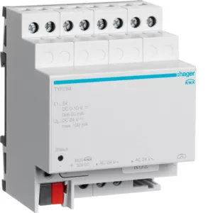 Hager Analogeingang 4fach KNX TYF784