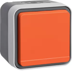 Berker Steckdose SCHUKO Klappd orange W.1 grau 47403527