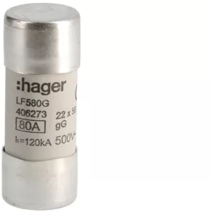 Hager Zylindersicherung 22x58mm gG 80A LF580G