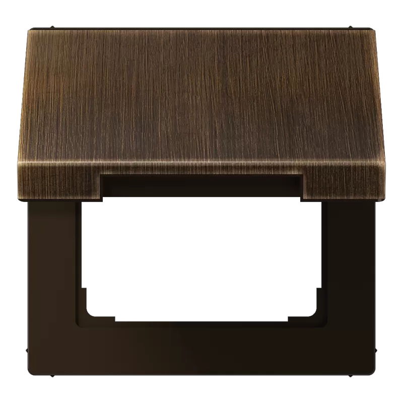 Jung Klappdeckel mit Rückstellfeder, Messing, Serie LS, Messing antik ME2990KLAT