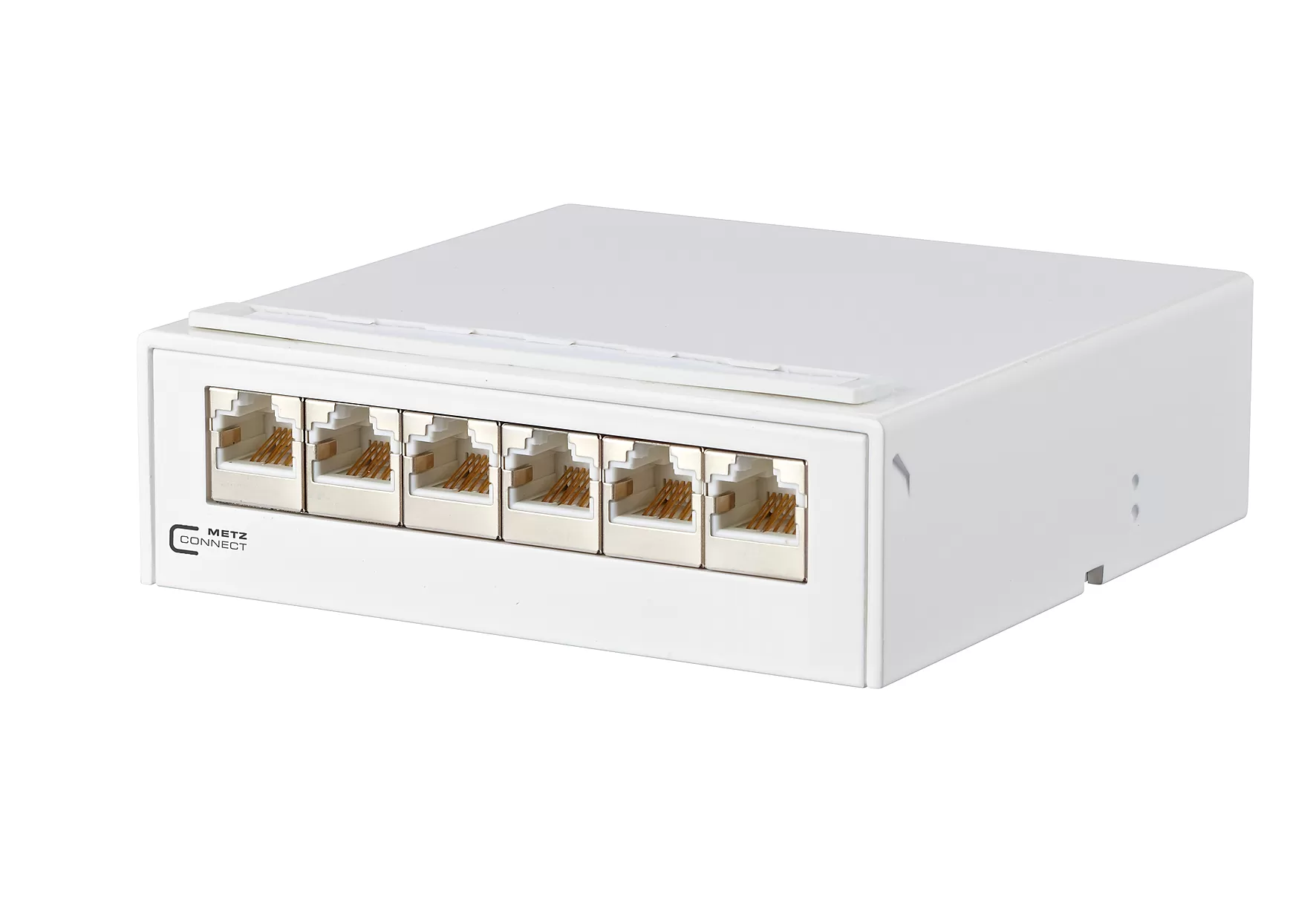 Metz Connect E-DAT C6 6x8 AP-Verteiler Cat.6, reinweiß 130862-21-E
