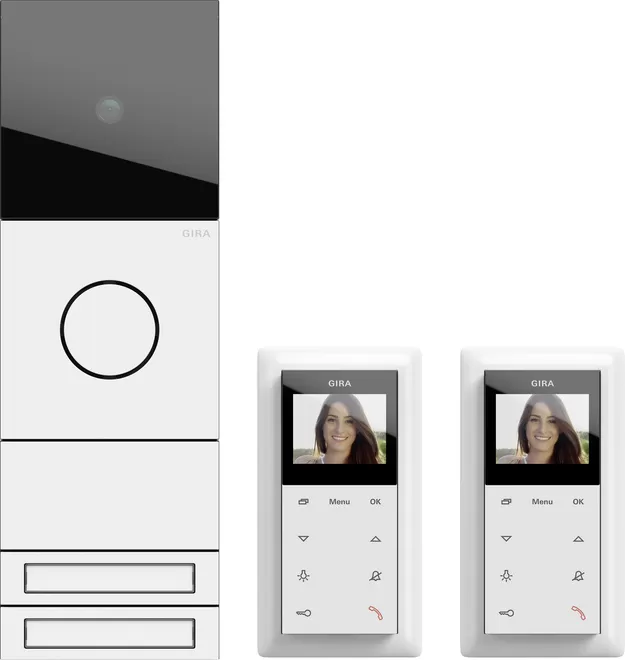 Gira ZFH-Paket Video System 106 Verkehrsweiß(lack.) 2417902