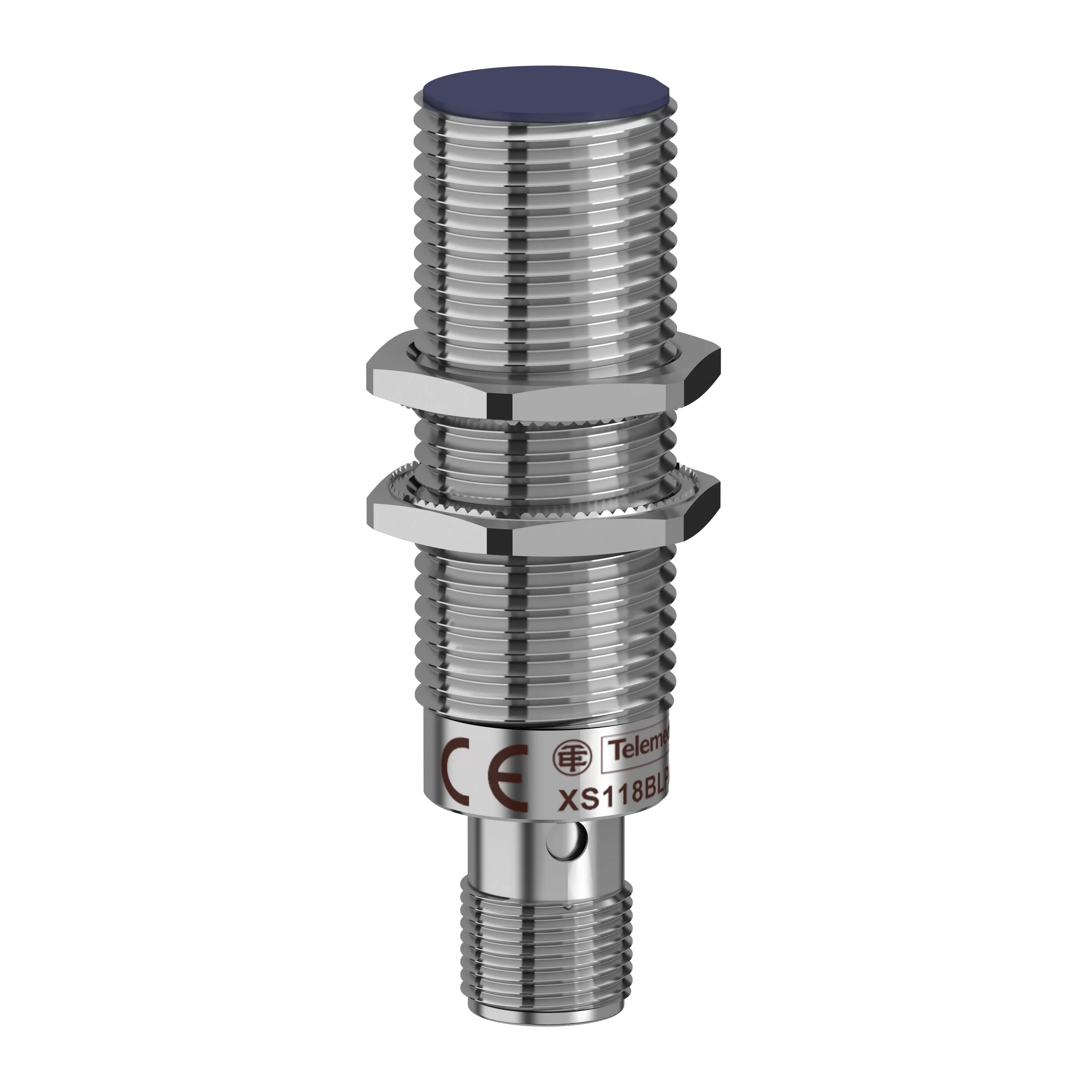 Yageo Induktiver Sensor zylindrisch Ø 18 NPN NO 1224V bündig Sn 8mm Anschluss M12 XS118BHNAM12