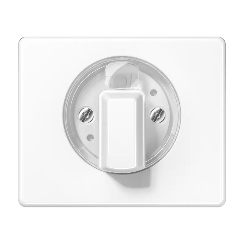 Jung Abdeckung für Drehschalter, Aluminium lackiert, Serie SL, alpinweiß SL1541WW
