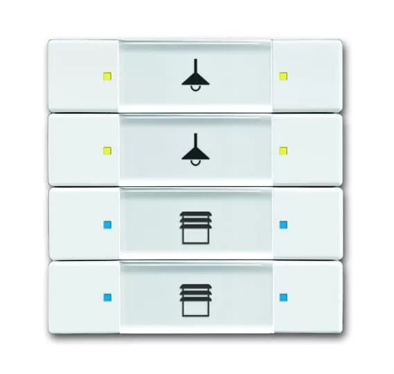 Busch-Jaeger 6127/02-84-500 | SBE/U4.1.1, Solo, Bedienteil, 4f, ws 