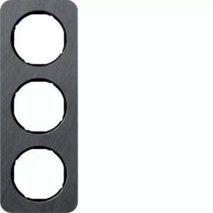 Berker Rahmen 3fach R.1 Schiefer schw 10132384