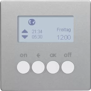 Berker KNX-Funk Zeitsch.uhr quickl Q.1/Q.3 alu 85745224
