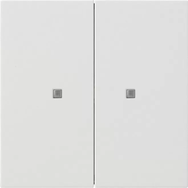 Gira KNX Taster Wippe 2f Flächenschalter Reinweiß 5173112