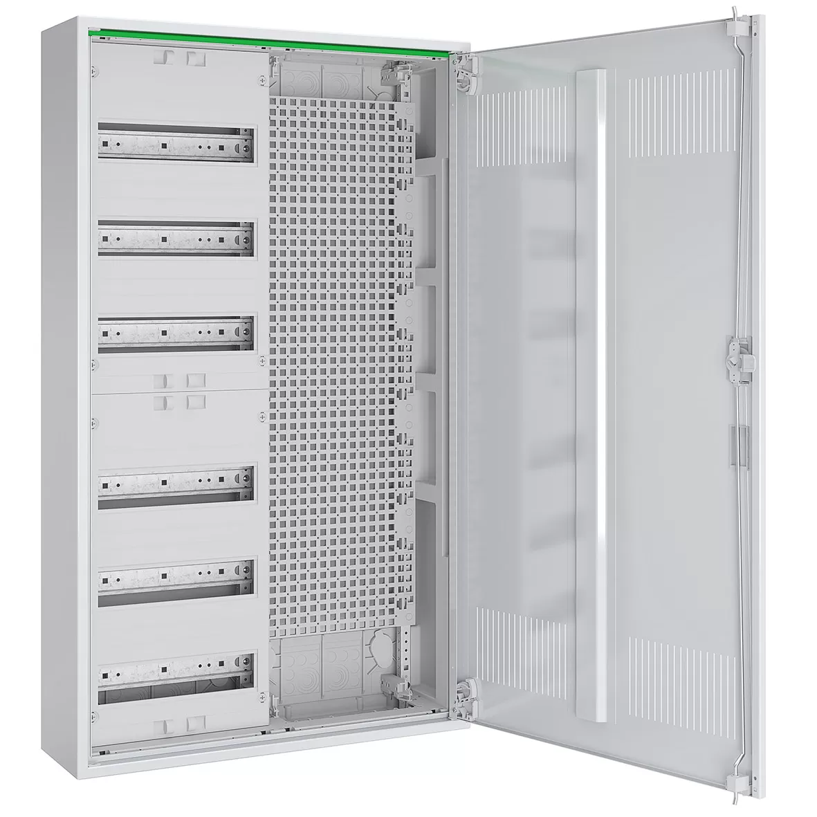 ABN Feldverteiler AP T:160mm mit Lüftungstüre 6 Reihen REG Mediafeld LexCom ABNRM206M01