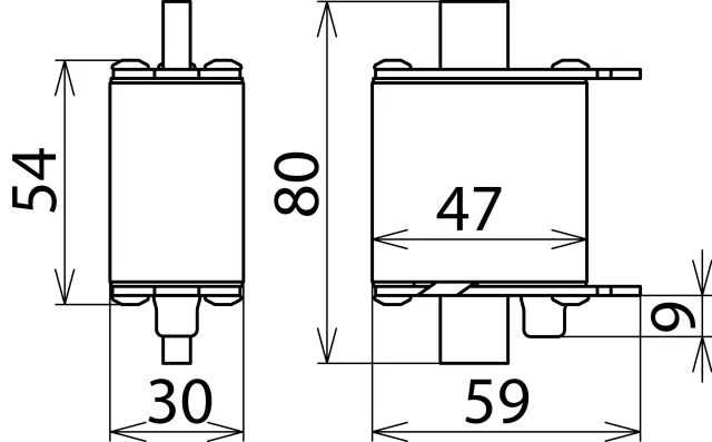 Dehn Überspannungsableiter Typ 2 / 1-polig 280V AC für NH00-Sicherungssysteme 900262
