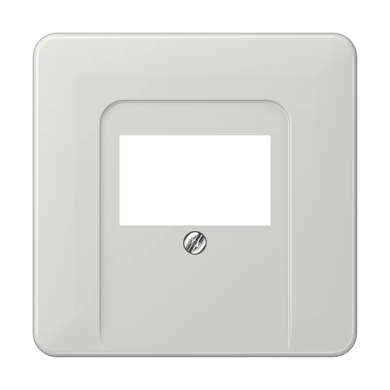 Jung Abdeckung für TAE-Anschlussdosen, Thermoplast, Serie CD, lichtgrau CD569TLG