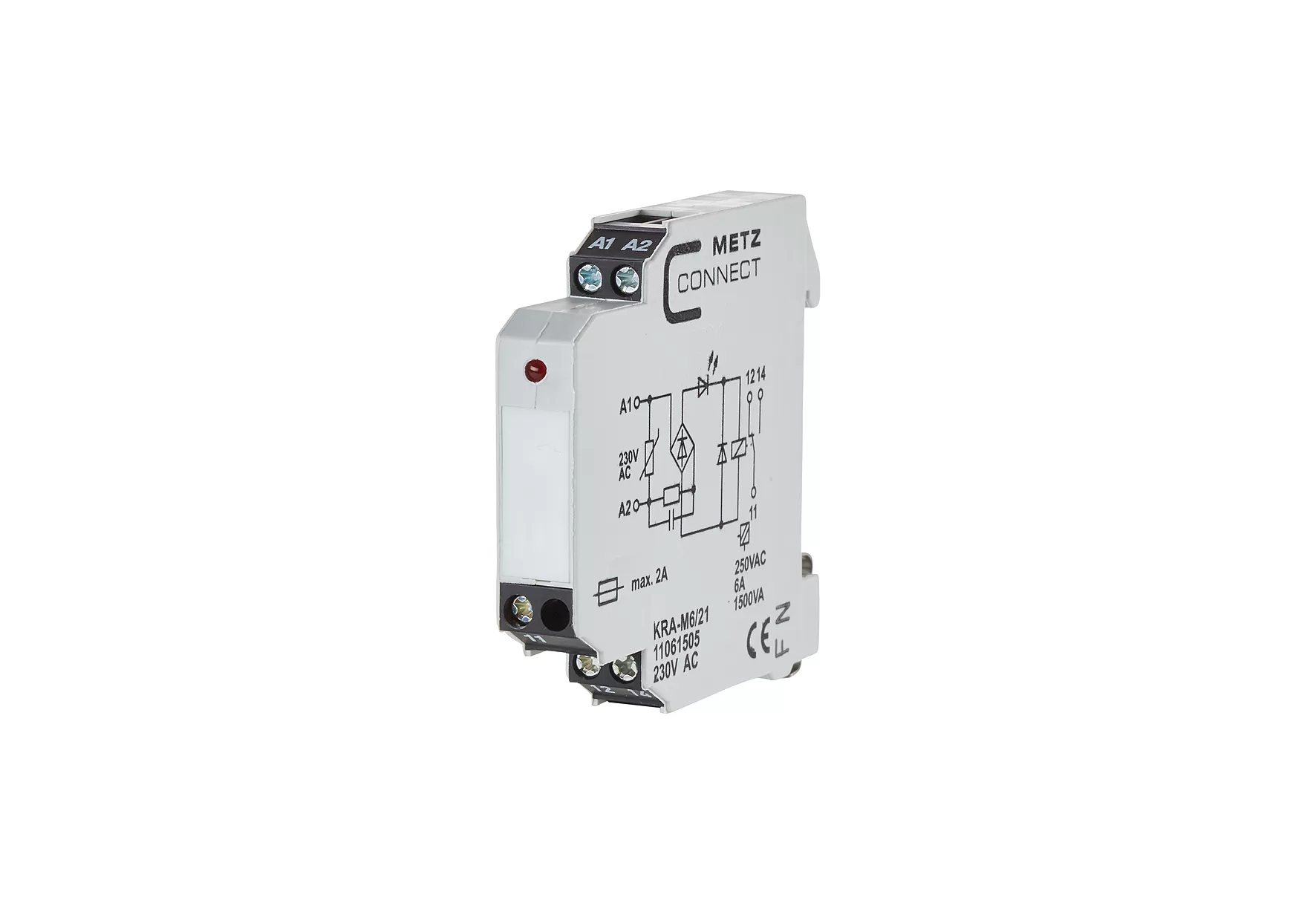 Metz Connect KRA-M6/21, 1 Wechsler, 230 V AC 11061505