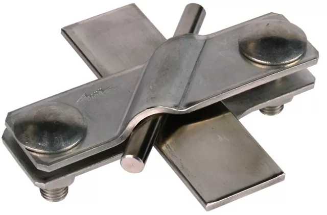 Dehn SV-Klemme NIRO (V4A) f. Fl 40/40mm - Rd 7-10/7-10mm - Rd 7-10/Fl 40mm 308329